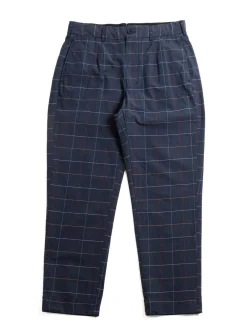 ANDOVER PANT NAVY CL WINDOWPANE | Engineered Garments Sale