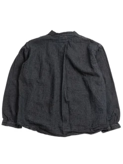 ARGYLE CHEST POCKET SHIRT INDIGO CHAMBRAY COTTON TOTE CLOTH RINSED | Tender Co Hot