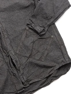 ARGYLE HAND POCKET SHIRT NDIGO COTTON COVERT SADDENED WATTLE DYED | Tender Co Outlet
