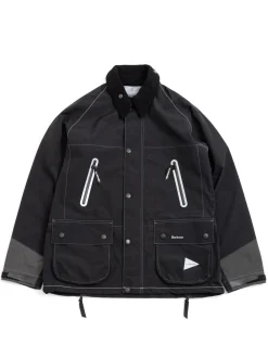 BARBOUR X AND WANDER 3L JACKET BLACK | BARBOUR HERITAGE + Sale