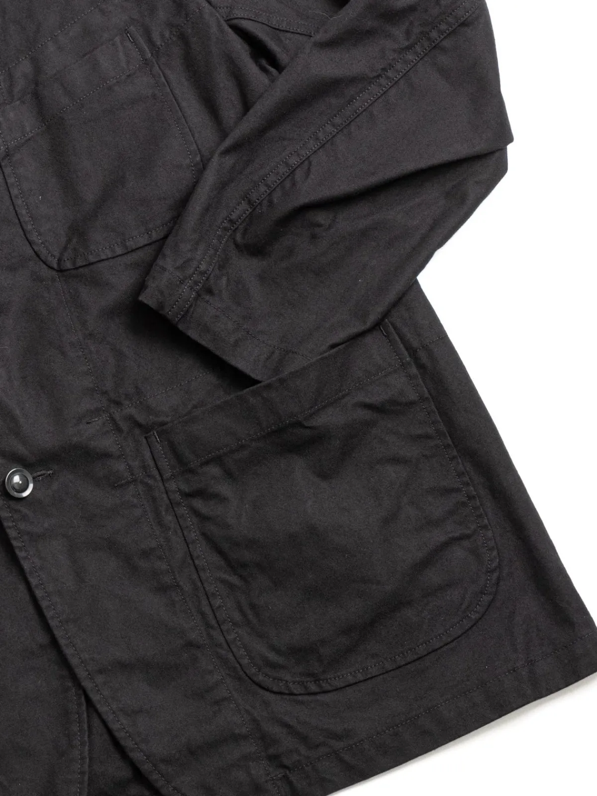 BEDFORD JACKET BLACK COTTON BRUSHED HB | Engineered Garments Cheap