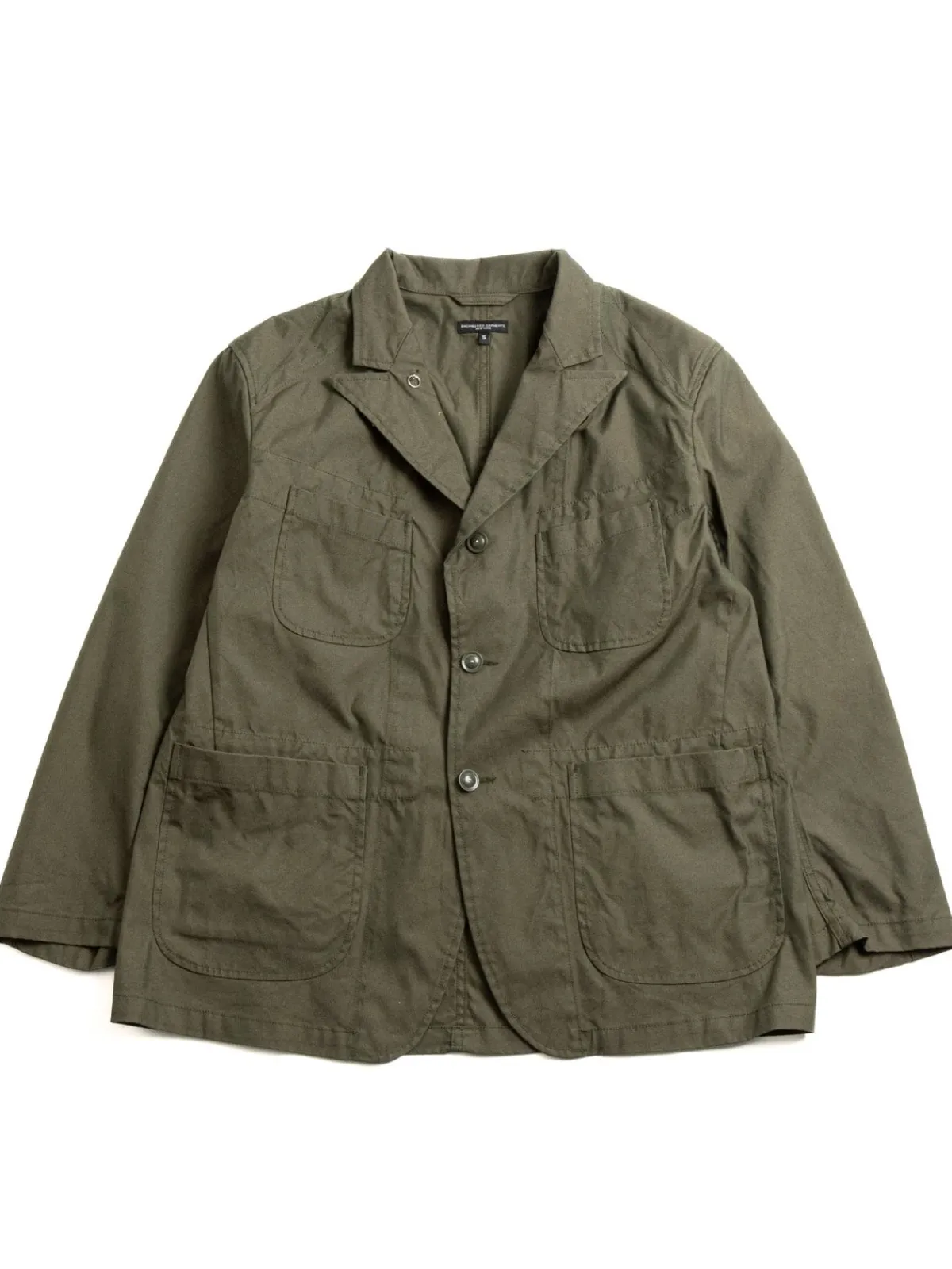 BEDFORD JACKET OLIVE CP WEATHER POPLIN | Engineered Garments Sale