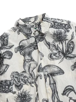 BIG RACCOURCIE SHIRT &ndash; CAN CAN PRINT BLACK | CASEY CASEY Flash Sale