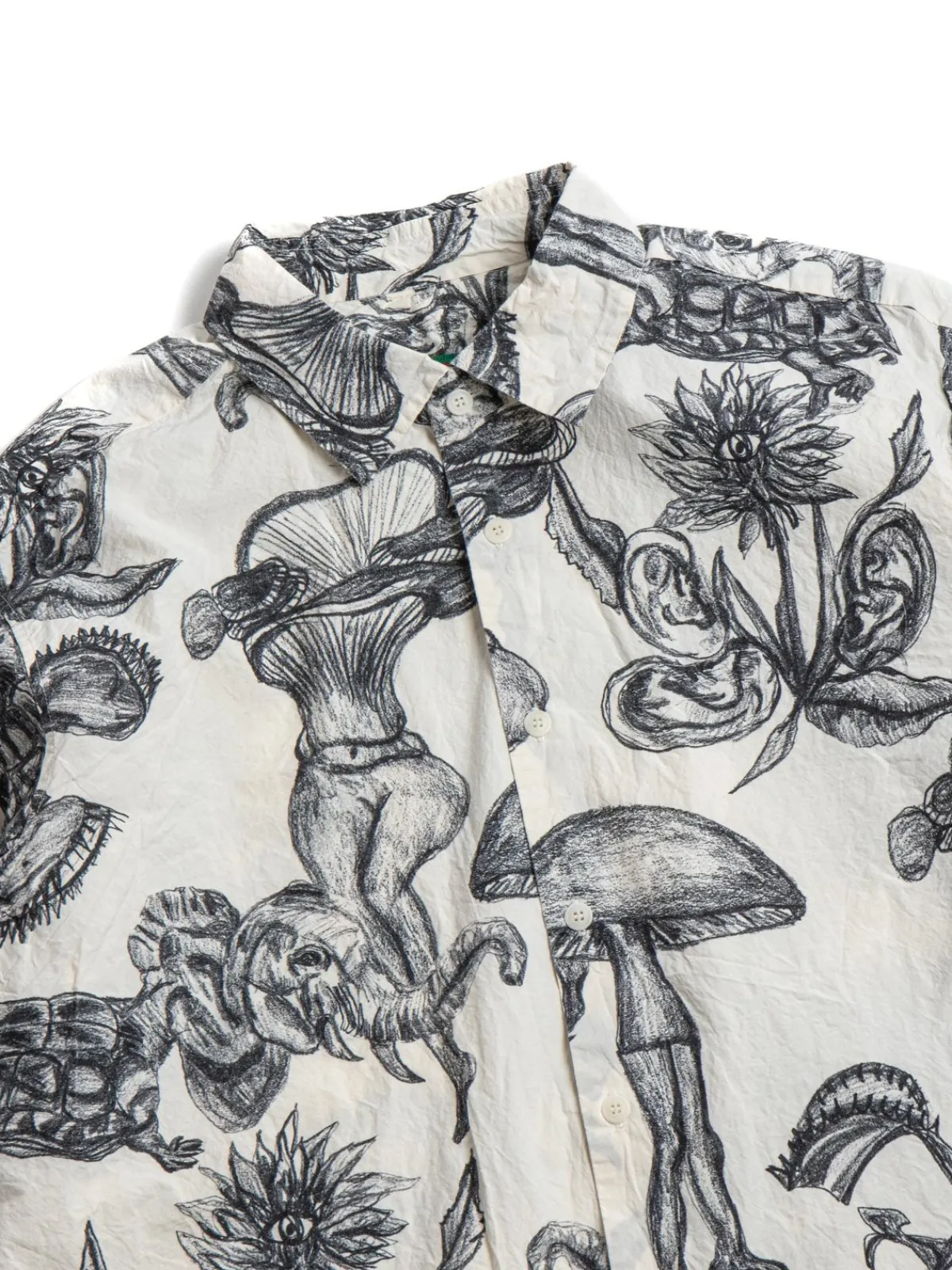 BIG RACCOURCIE SHIRT – CAN CAN PRINT BLACK | CASEY CASEY Flash Sale