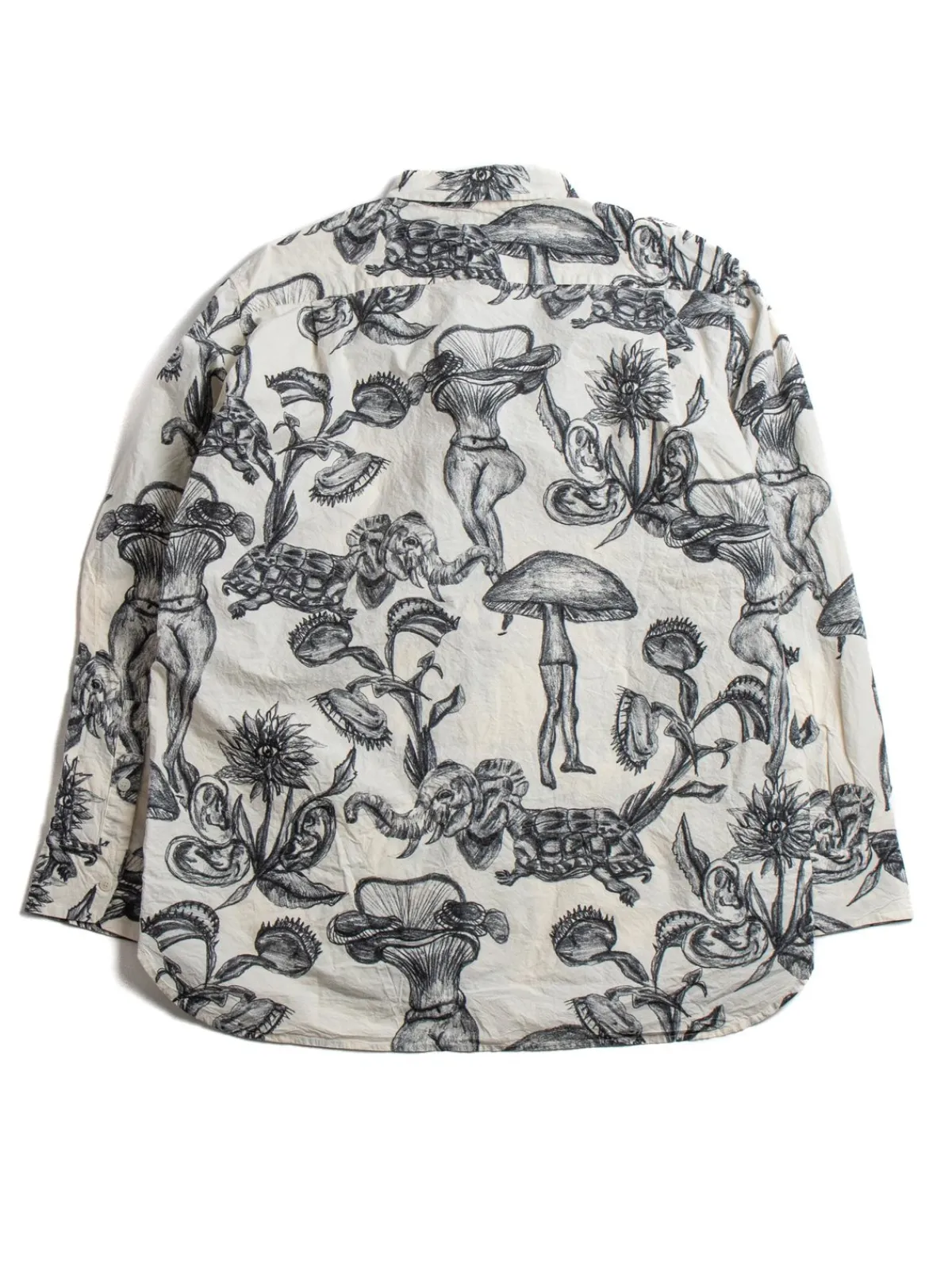 BIG RACCOURCIE SHIRT – CAN CAN PRINT BLACK | CASEY CASEY Flash Sale