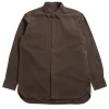 BIG RACCOURCIE SHIRT PAPER COTTON BROWN | CASEY CASEY New