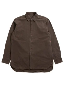 BIG RACCOURCIE SHIRT PAPER COTTON BROWN | CASEY CASEY New