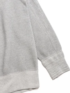 BIG WAFFLE CREW TOP GREY | *A Vontade Clearance