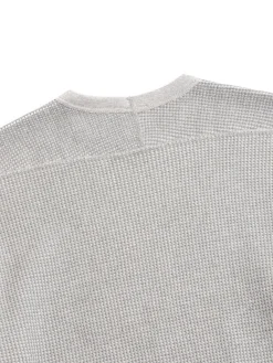 BIG WAFFLE CREW TOP GREY | *A Vontade Clearance