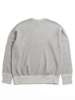 BIG WAFFLE CREW TOP GREY | *A Vontade Clearance