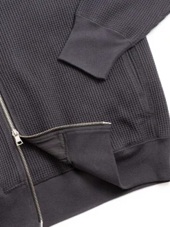 BIG WAFFLE DRIVERS ZIP CARDIGAN INK | *A Vontade Outlet