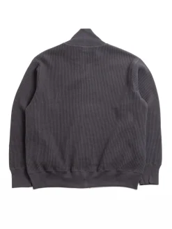 BIG WAFFLE DRIVERS ZIP CARDIGAN INK | *A Vontade Outlet