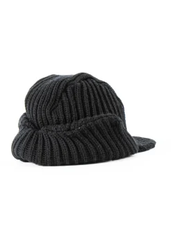 BIRD SHOOTING CAP MERINO WOOL BLACK | Needles Fashion