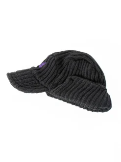 BIRD SHOOTING CAP MERINO WOOL BLACK | Needles Fashion