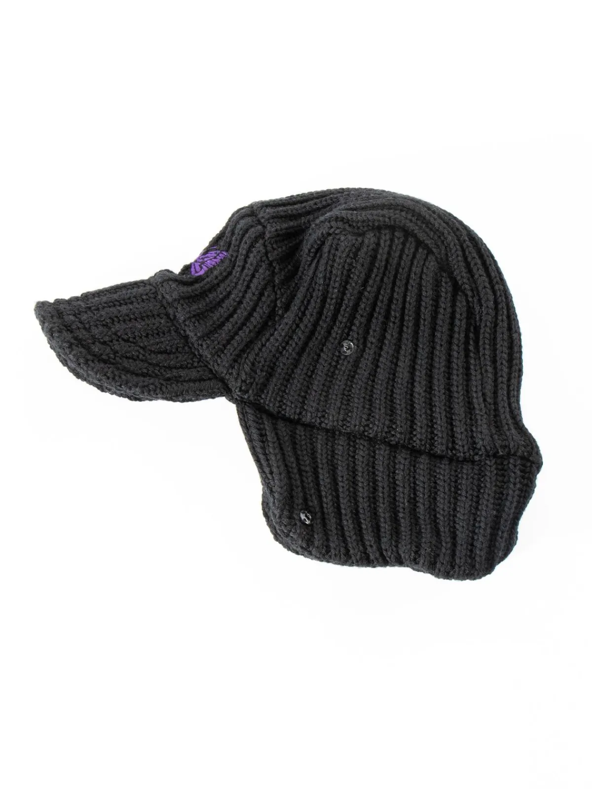 BIRD SHOOTING CAP MERINO WOOL BLACK | Needles Fashion