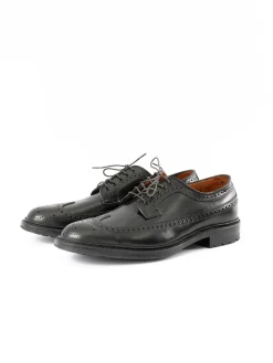 BLACK CORDOVAN LONG WING BLUCHER COMMANDO SOLE | Alden for The Bureau Online