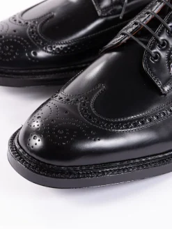 Black Cordovan Long Wing Blucher | Alden for The Bureau Cheap