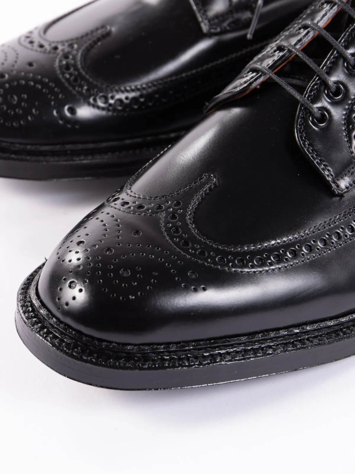 Black Cordovan Long Wing Blucher | Alden for The Bureau Cheap