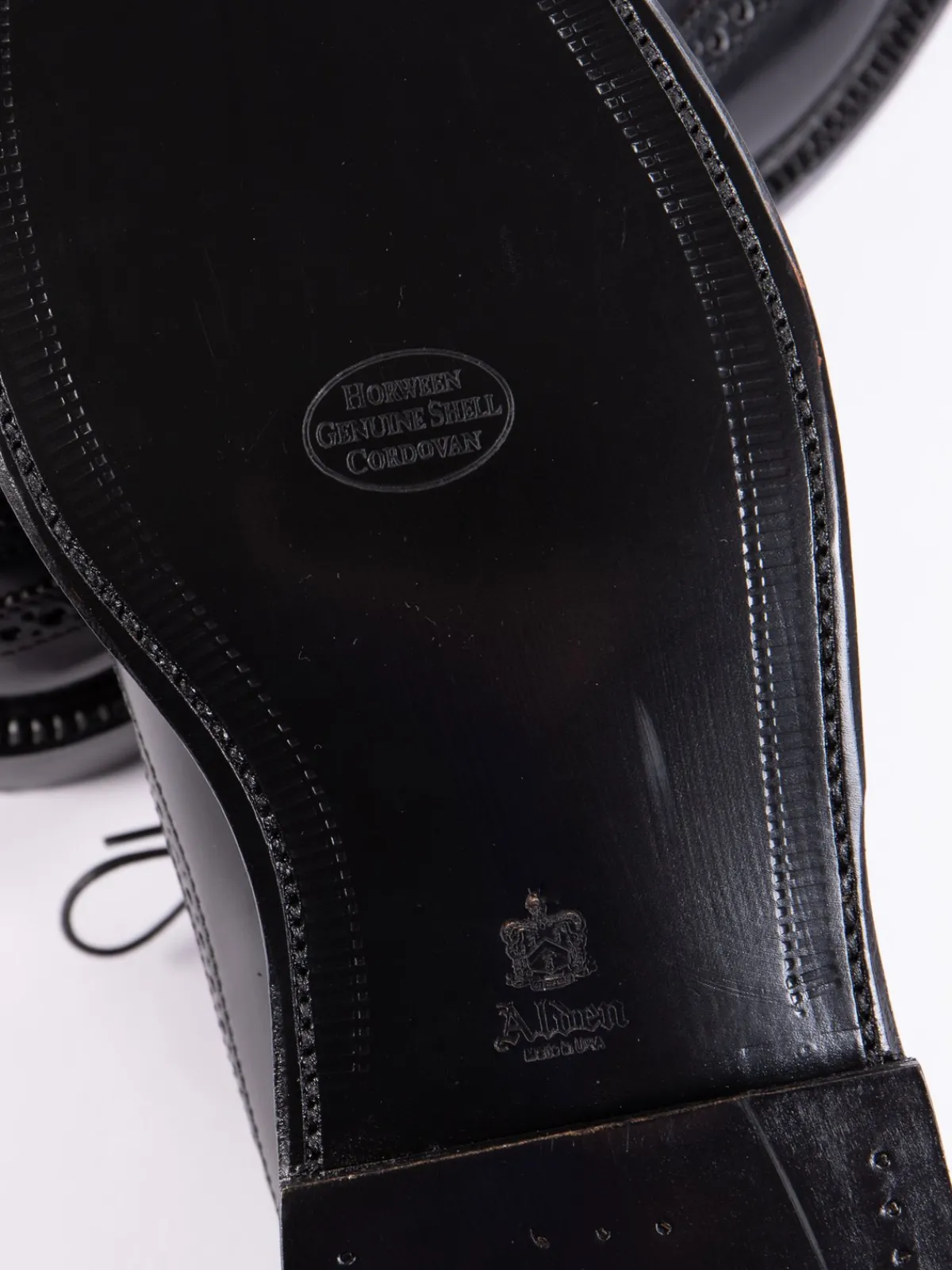Black Cordovan Long Wing Blucher | Alden for The Bureau Cheap