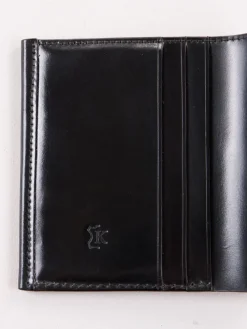 Black Horween Cordovan 3&ndash;3 Wallet | KREIS Best Sale