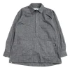 BOOKER ZIP SMOCK SHIRT GRAPHITE | The Bureau Belfast Clearance