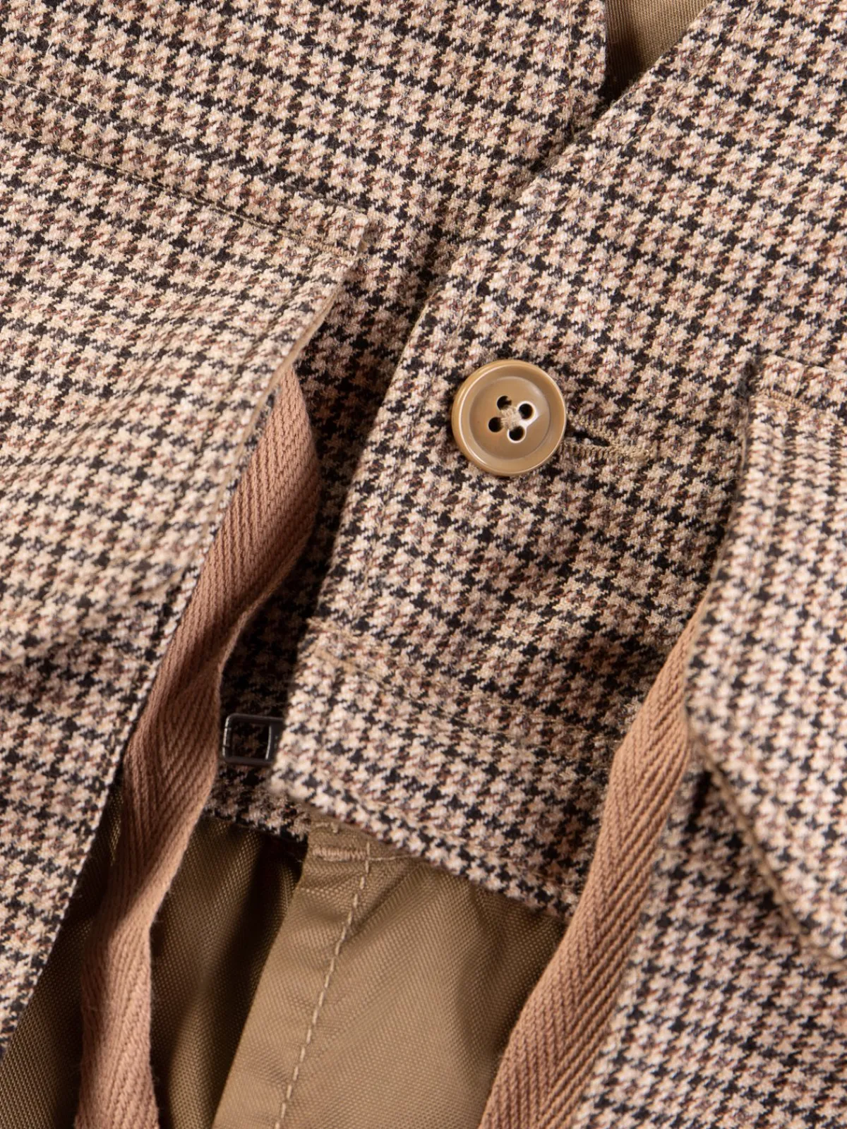 Brown Wool Poly Gunclub Check Long Fowl Vest | Engineered Garments Hot