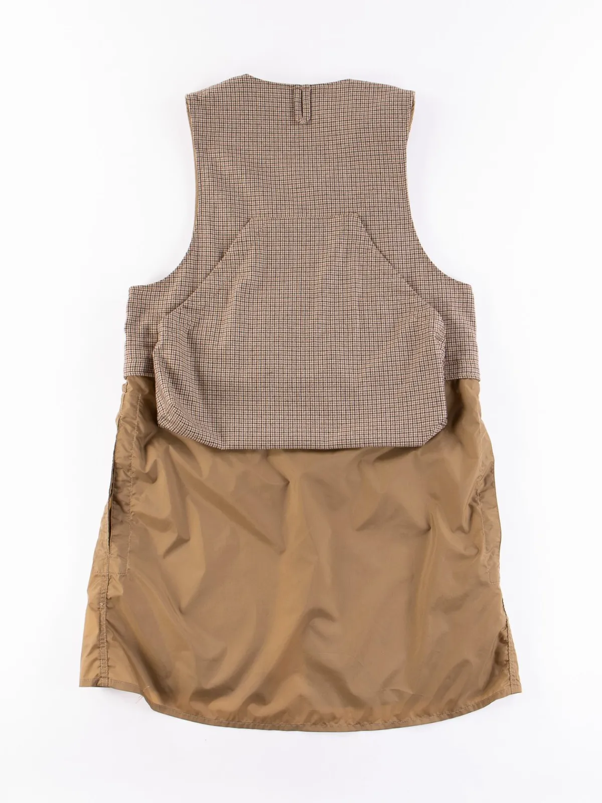 Brown Wool Poly Gunclub Check Long Fowl Vest | Engineered Garments Hot