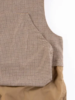 Brown Wool Poly Gunclub Check Long Fowl Vest | Engineered Garments Hot