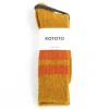 BRUSH MOHAIR CREW SOCKS D.YELLOW | RoToTo Fashion