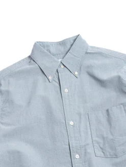 BUTTON DOWN WIND SHIRT GRAYISH NAVY | Nanamica Cheap