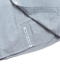 BUTTON DOWN WIND SHIRT GRAYISH NAVY | Nanamica Cheap
