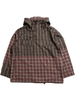 CAGOULE SHIRT OLIVE RED COTTON SMOKEY PLAID | Engineered Garments Fashion