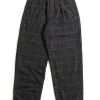CARLYLE PANT CHARCOAL LT. BLUE WOOL POLY WINDOWPANE | Engineered Garments Cheap