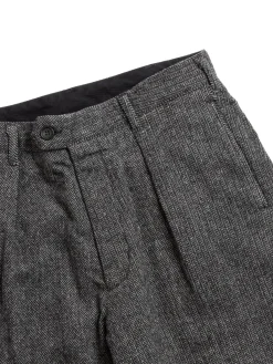 CARLYLE PANT GREY POLY WOOL HERRINGBONE | Engineered Garments Outlet