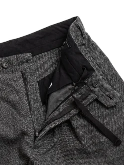 CARLYLE PANT GREY POLY WOOL HERRINGBONE | Engineered Garments Outlet