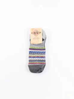 Coin Grey Loch Trainer Socks | CHUP Socks Fashion
