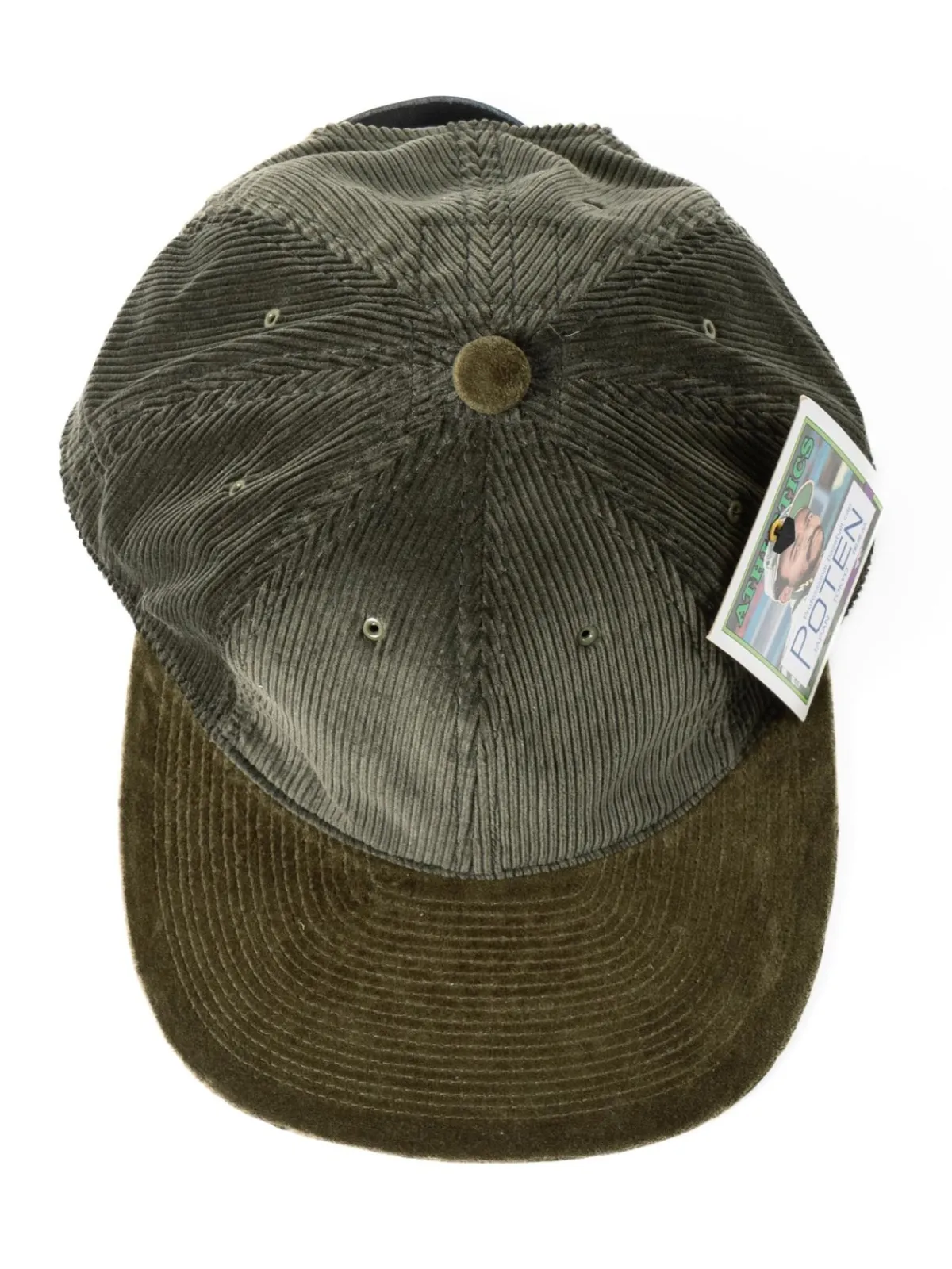 COLE & VELVET OLIVE BASEBALL CAP | Poten Sale