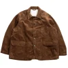 CORDUROY WORK JACKET CAMEL | H.UNIT Sale
