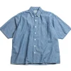 COTTON LINEN CHAMBRAY BD SHIRT INDIGO | SEUVAS New