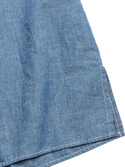 COTTON LINEN CHAMBRAY BD SHIRT INDIGO | SEUVAS New