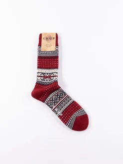 Crimson Ceret Socks | CHUP Socks Fashion