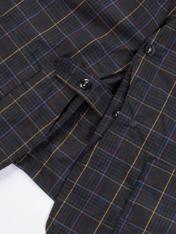 Dark Brown Polyester Rayon Glen Plaid Upland Vest | Engineered Garments Cheap