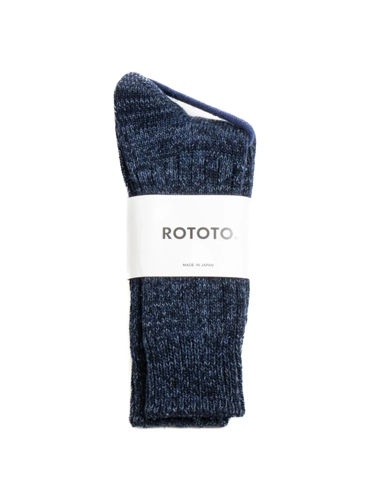 DENIM TONE CREW SOCKS DARK BLUE DENIM | RoToTo Store