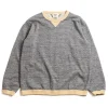 DOTSUME RIB L/S T&ndash;SHIRT CHARCOAL X BUTTER | Jackman Cheap