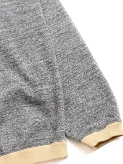 DOTSUME RIB L/S T&ndash;SHIRT CHARCOAL X BUTTER | Jackman Cheap