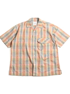 DRY OPEN S/S SHIRT ORANGE | and wander Shop