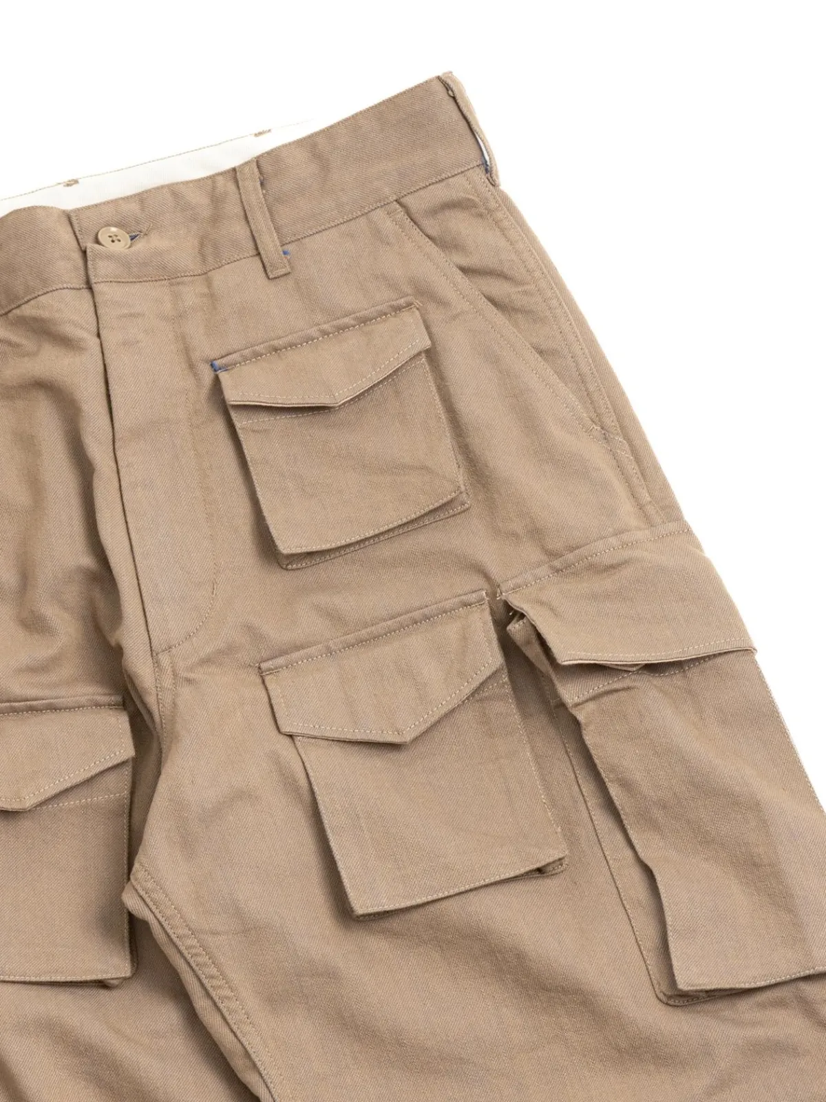 FA PANT KHAKI/BLUE PC IRIDESCENT HEAVY TWILL | Engineered Garments New