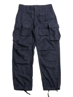 FA PANT NAVY SOLID POLY WOOL FLANNEL | Engineered Garments Online
