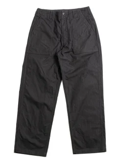 FATIGUE PANT BLACK COTTON BRUSHED HB | Engineered Garments Cheap