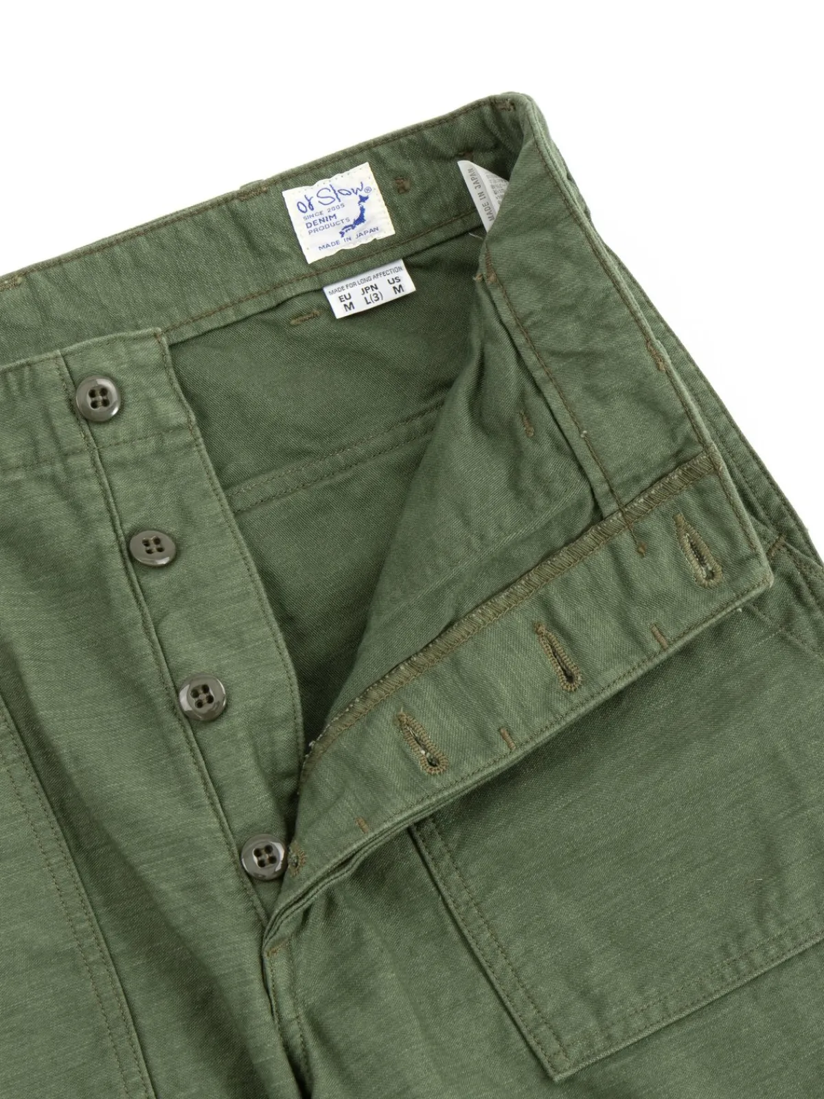 FATIGUE PANT (REGULAR FIT) ARMY GREEN | orSlow Best